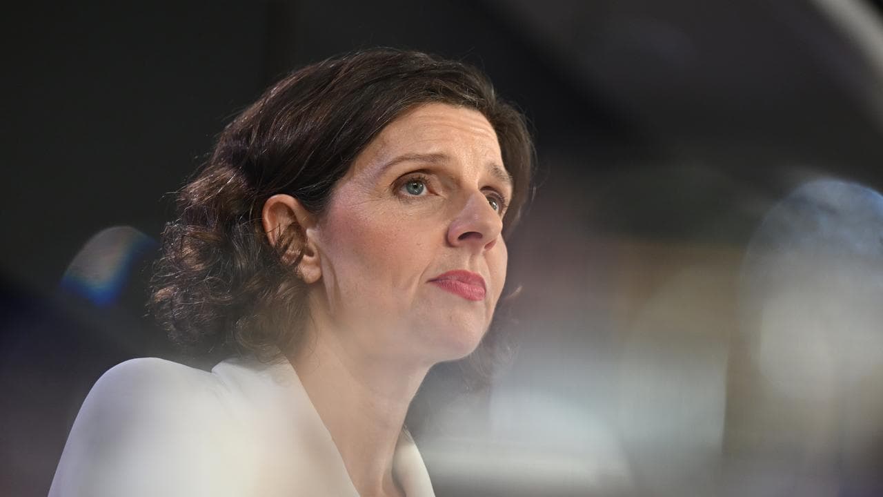Allegra Spender addresses the National Press Club