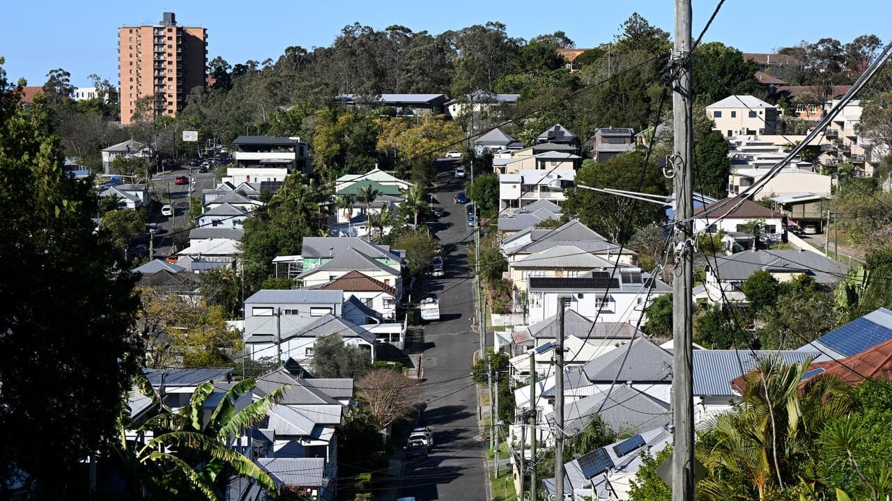 Homes in suburban Brisbane (file image)