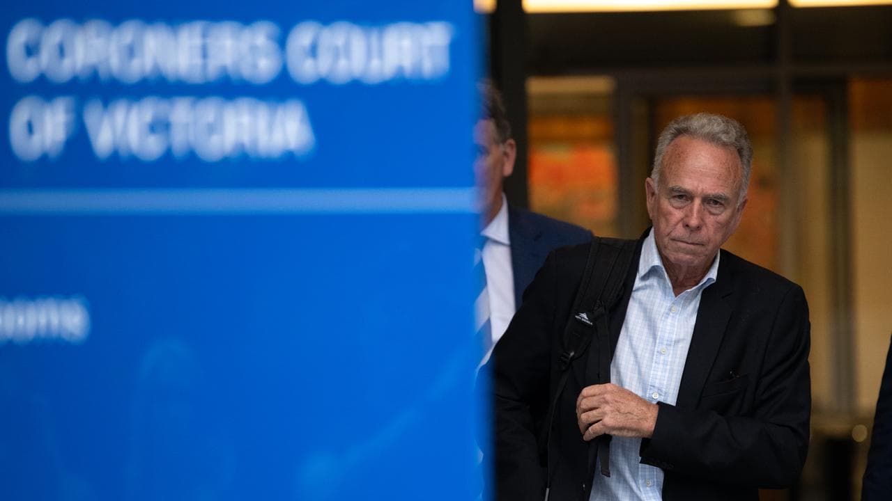 William Swale leaves the Victorian Coroners Court (file image)