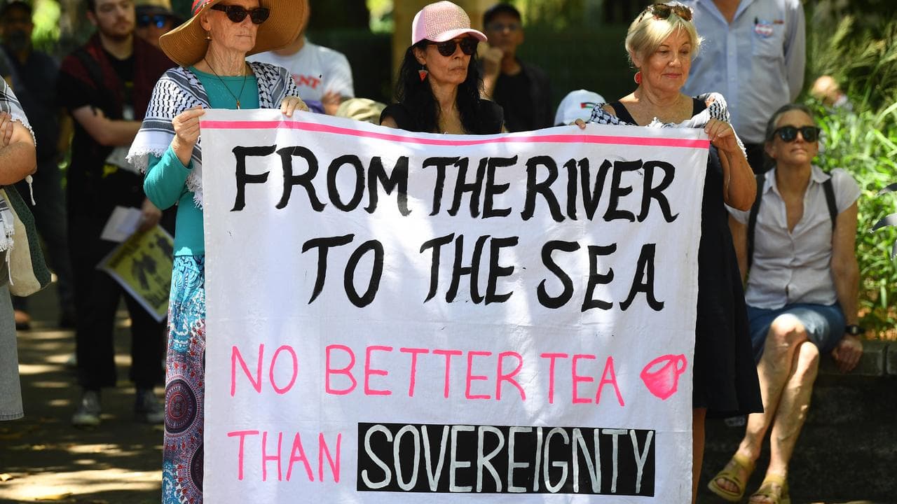 Justice for Palestine Magan-djin rally,