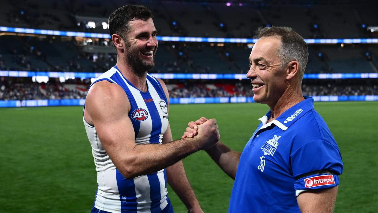 Jack Darling and coach Alastair Clarkson