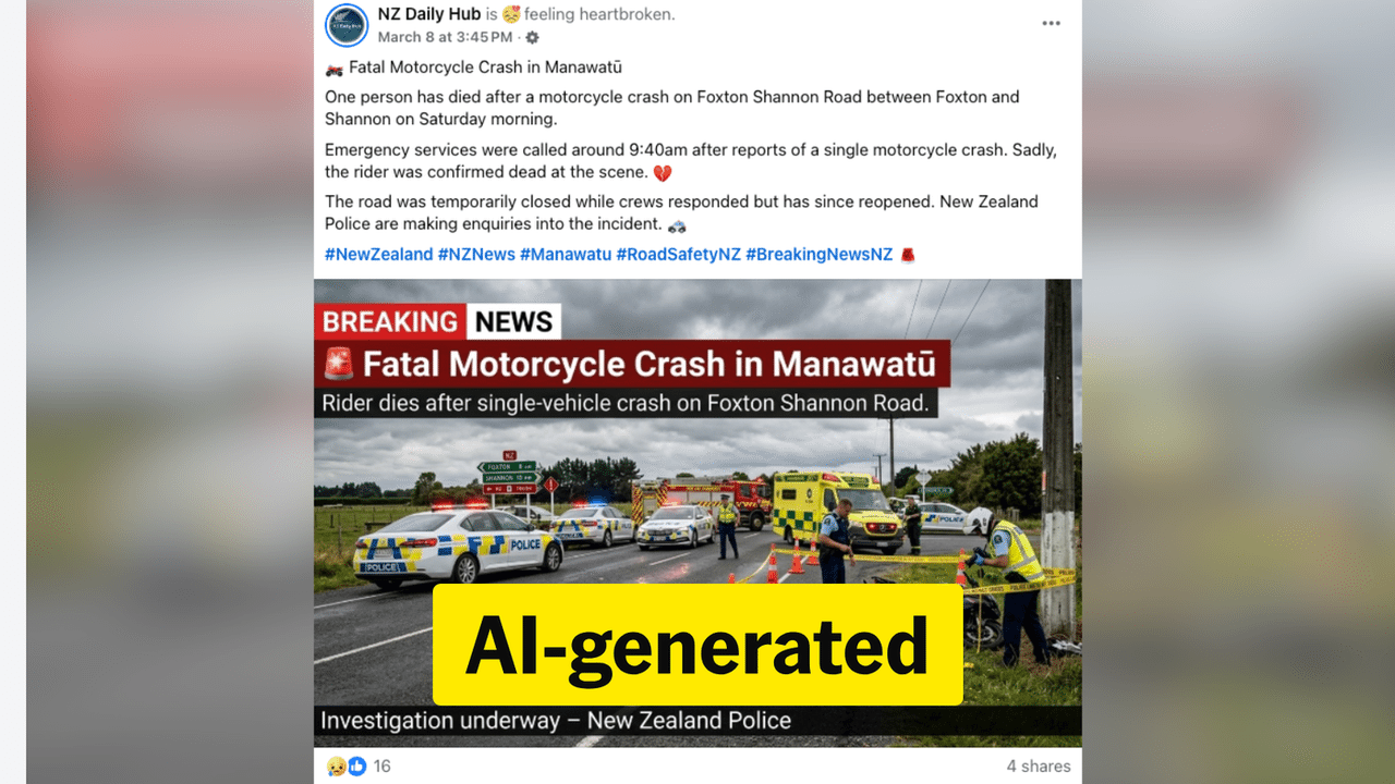 A screenshot of a Facebook post.