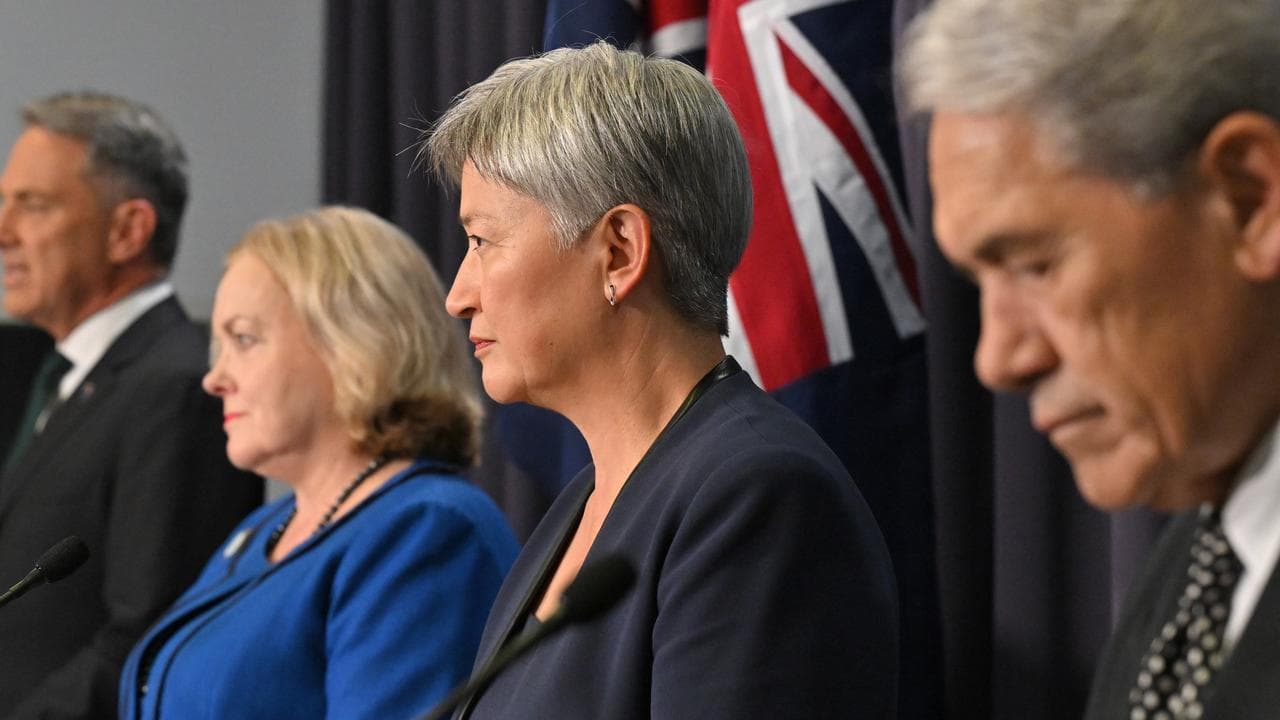 Richard Marles, Judith Collins, Penny Wong and Winston Peters