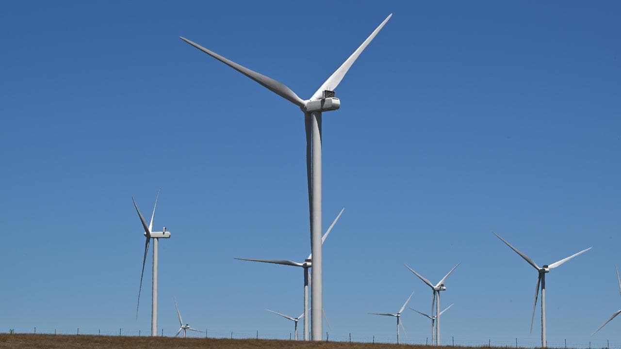 Power-generating wind turbines (file image)