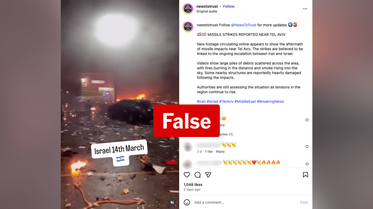 A screenshot of an Instagram post.