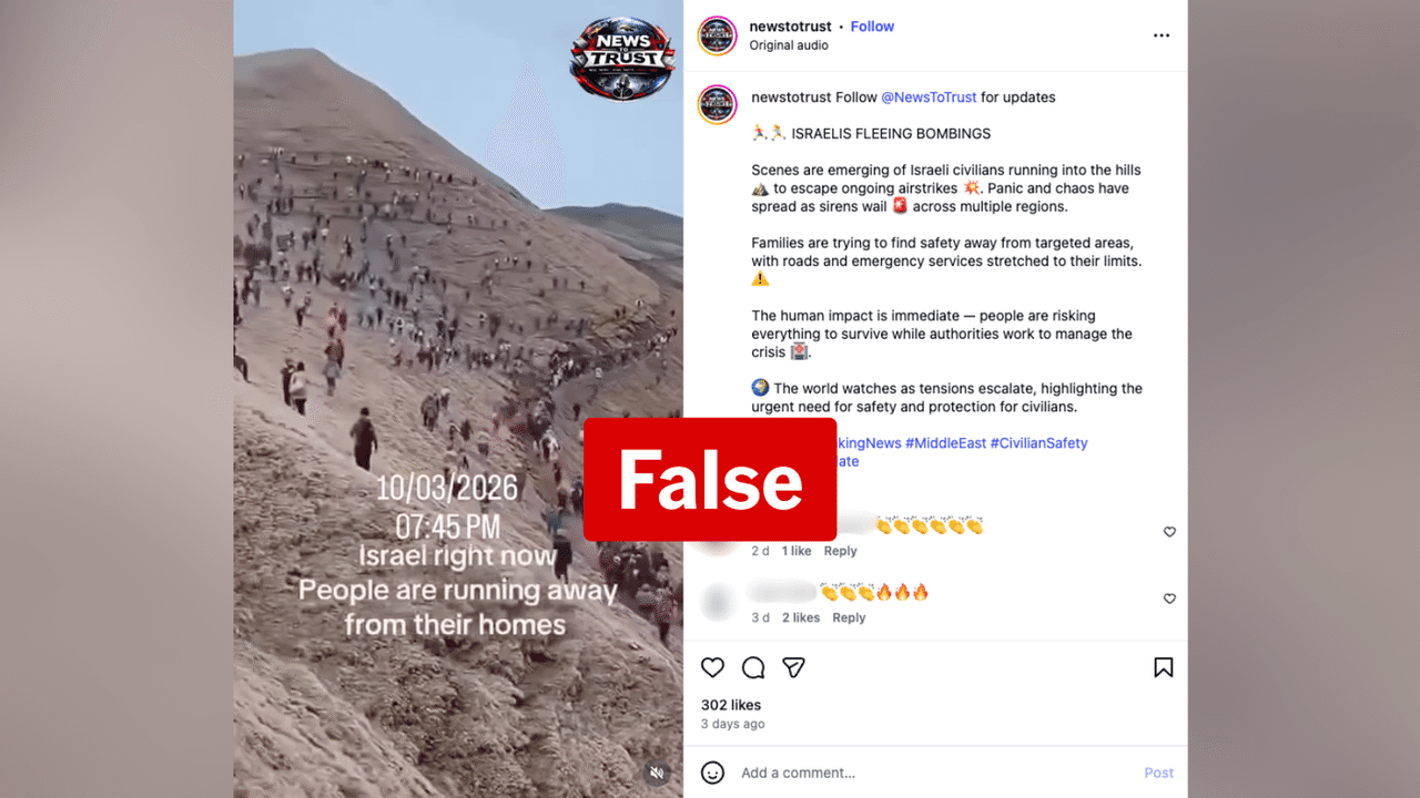 A screenshot of an Instagram post.