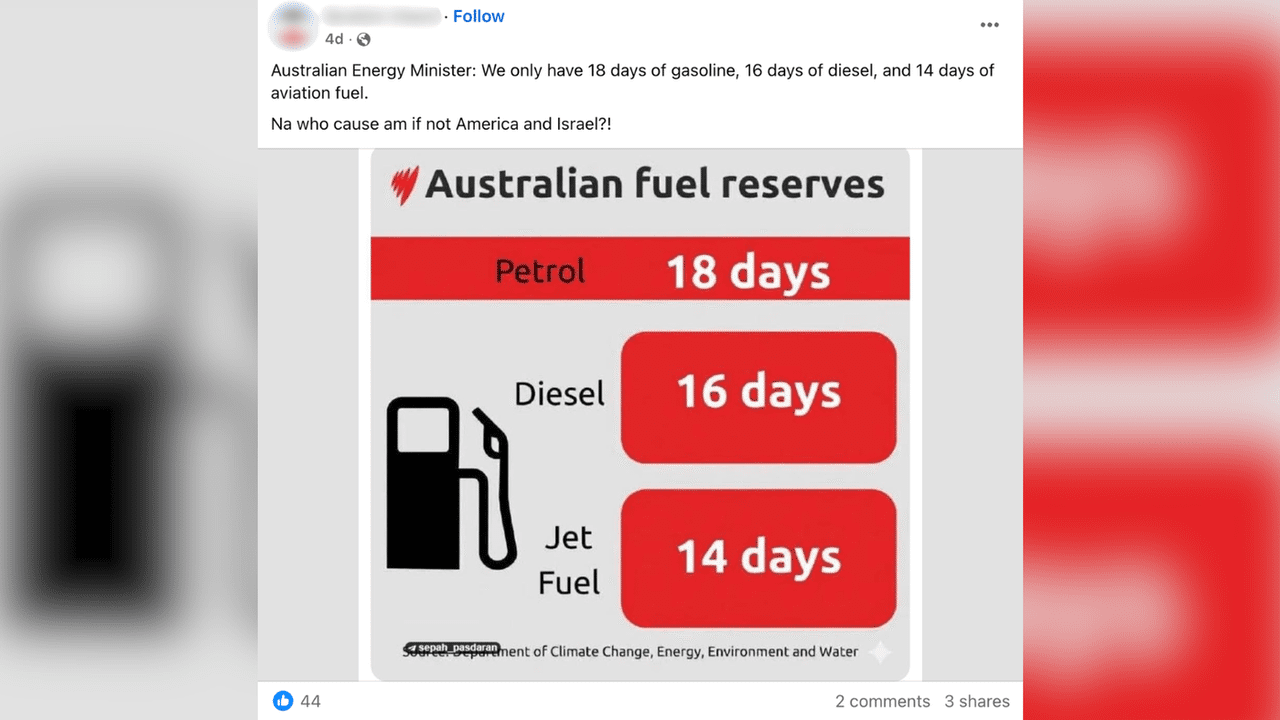 A screenshot of a Facebook post.