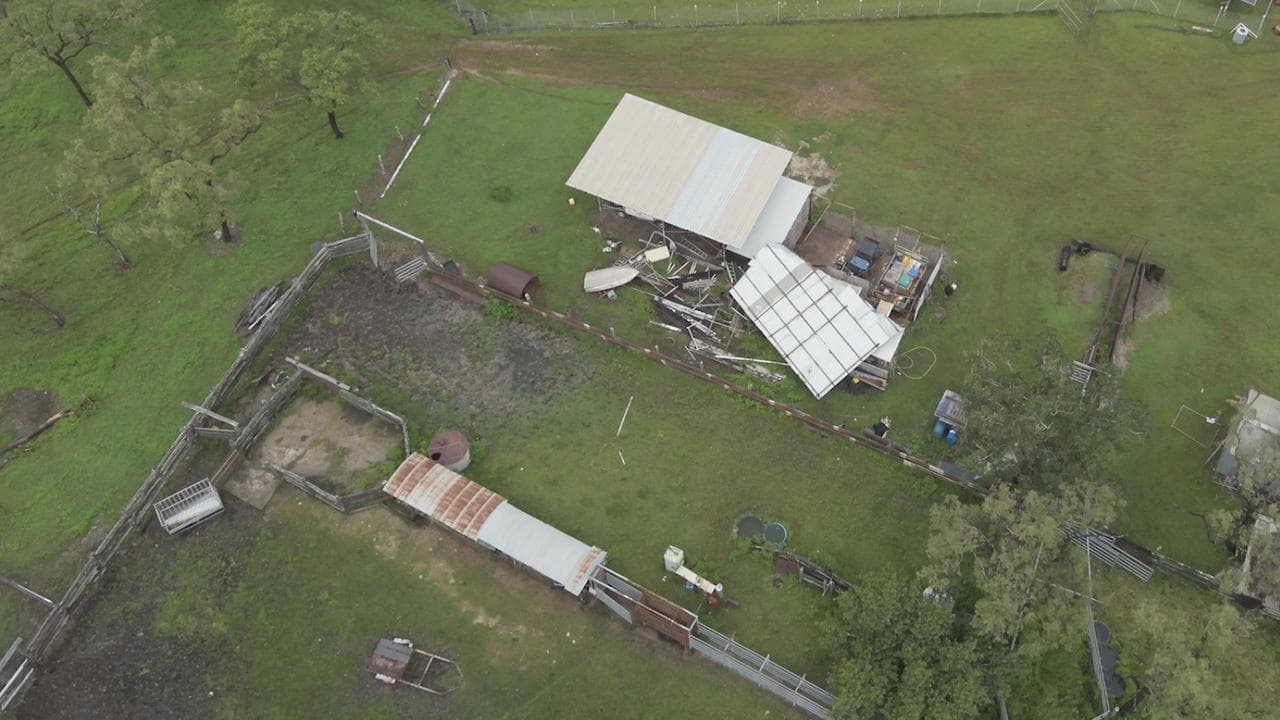 Damage from cyclone Narelle