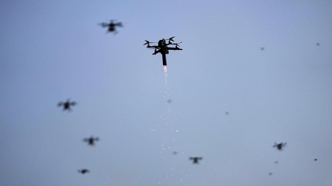 Army display drones