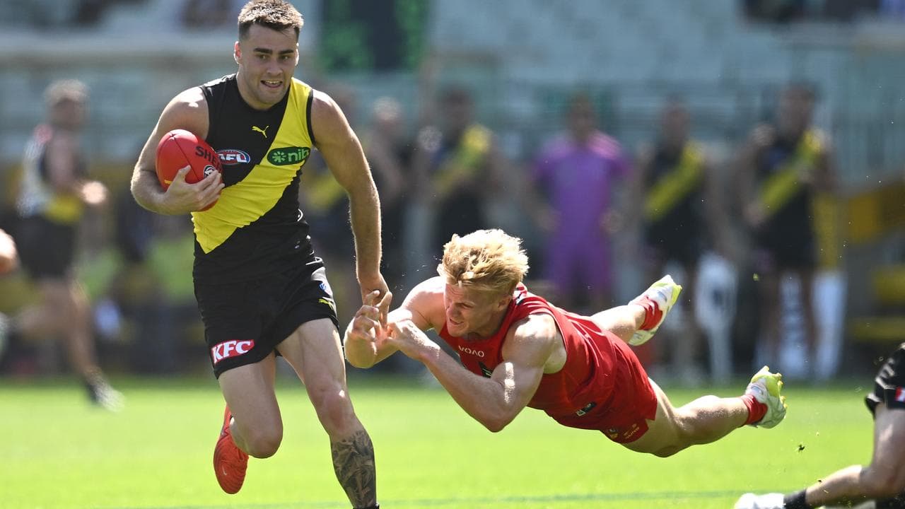 Seth Campbell was impressive for the Tigers, kicking three goals.