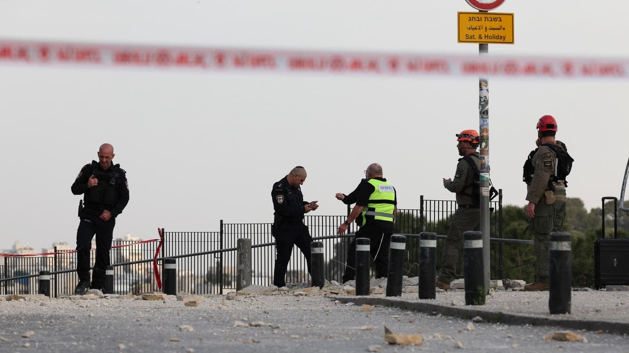 Debris from an Iranian missile landed in Jerusalem's Old City