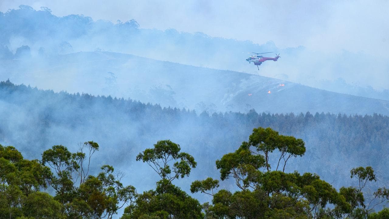 fire fighting aircraft flies through smoke (file image)