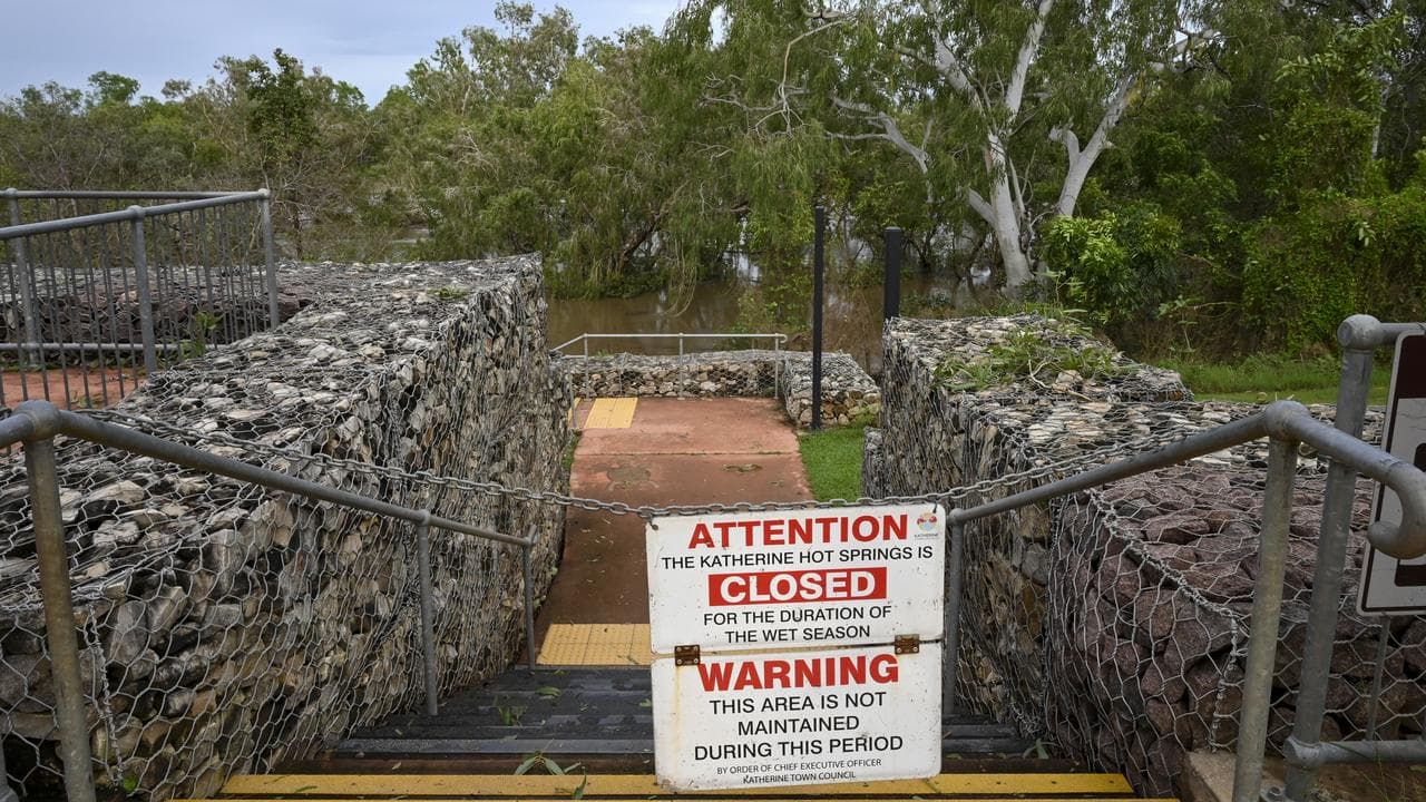 A general view of Katherine Hot Springs in Katherine, NT