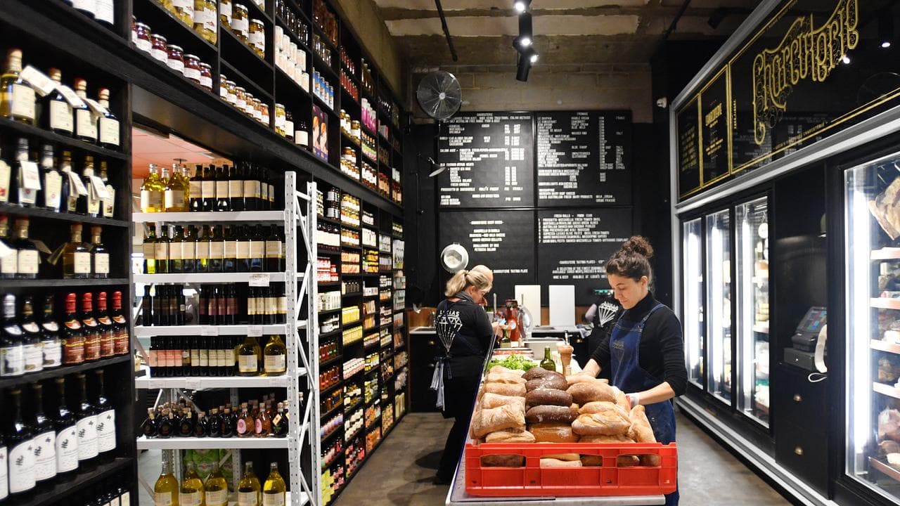 A fine meats store at the Adelaide Central Market