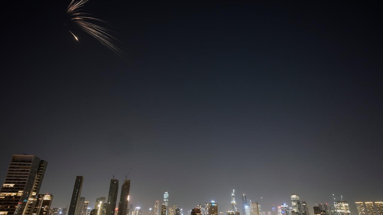 Missiles launched from Iran over central Israel