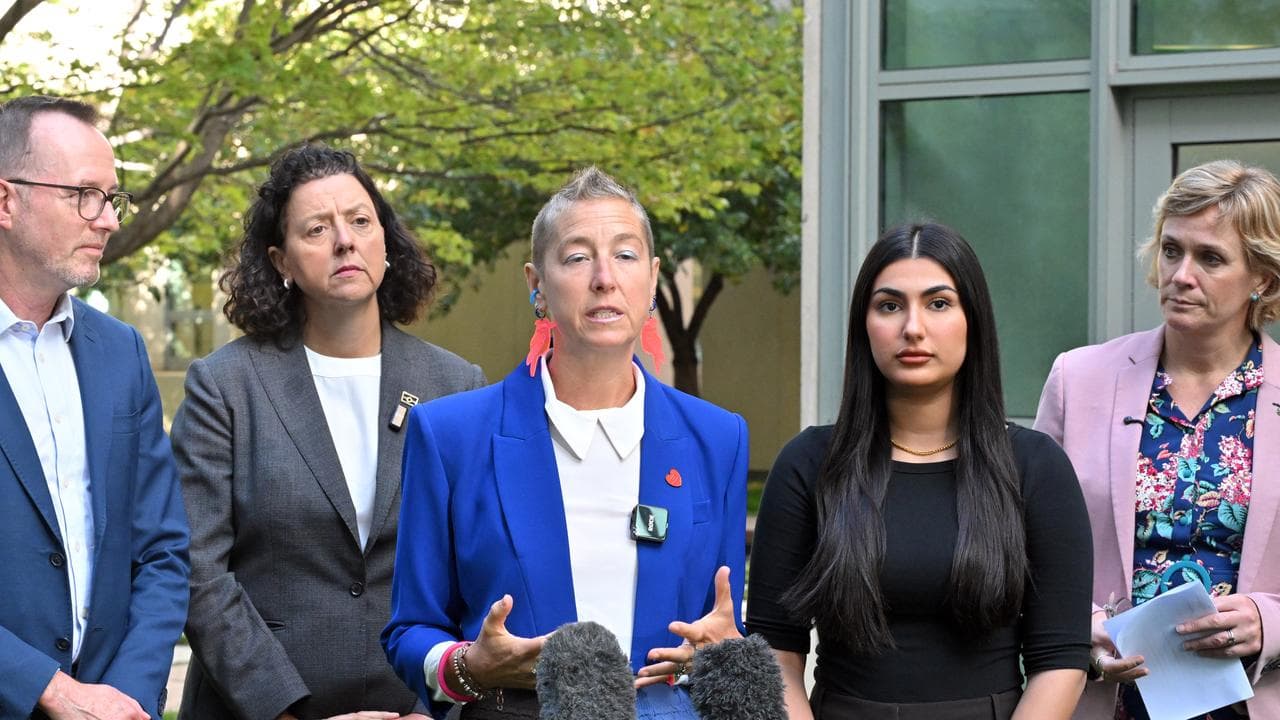 MPs with refugee Ferdos and Jana Favero