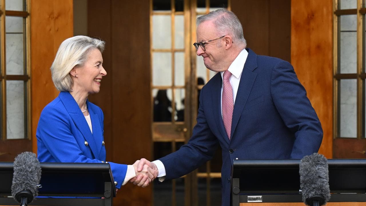 EC President Ursula von der Leyen and Prime Minister Anthony Albanese