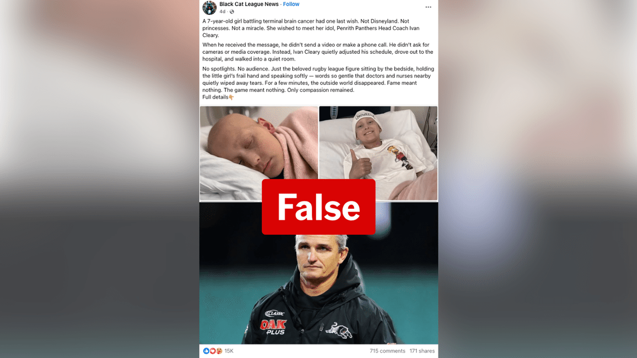 A screenshot of a Facebook post.