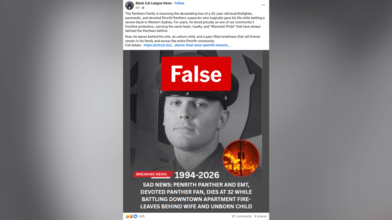 A screenshot of a Facebook post.