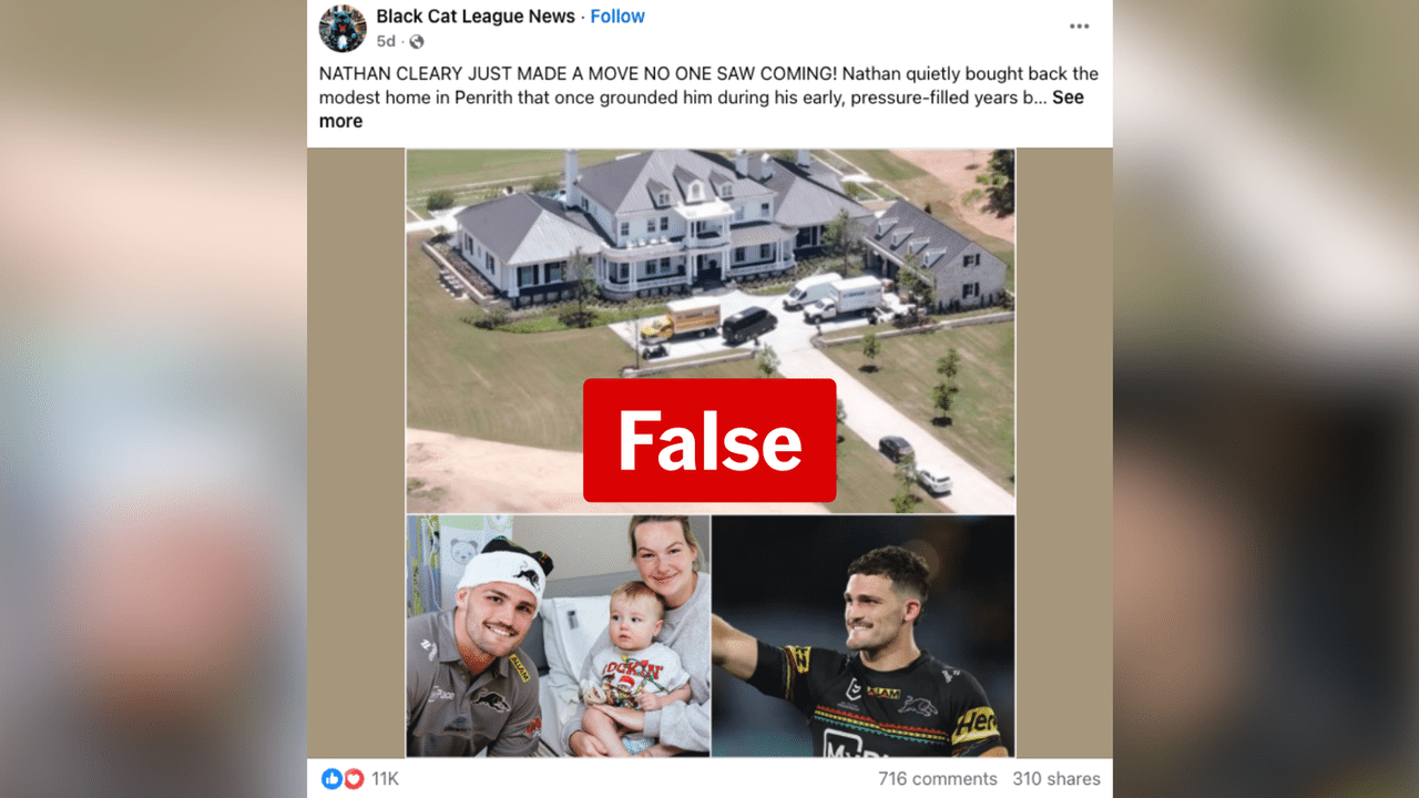 A screenshot of a Facebook post.