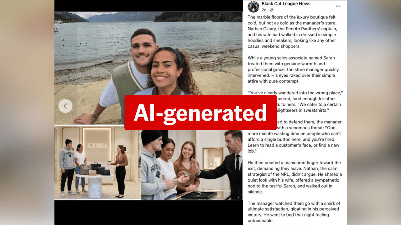 A screenshot of a Facebook post.