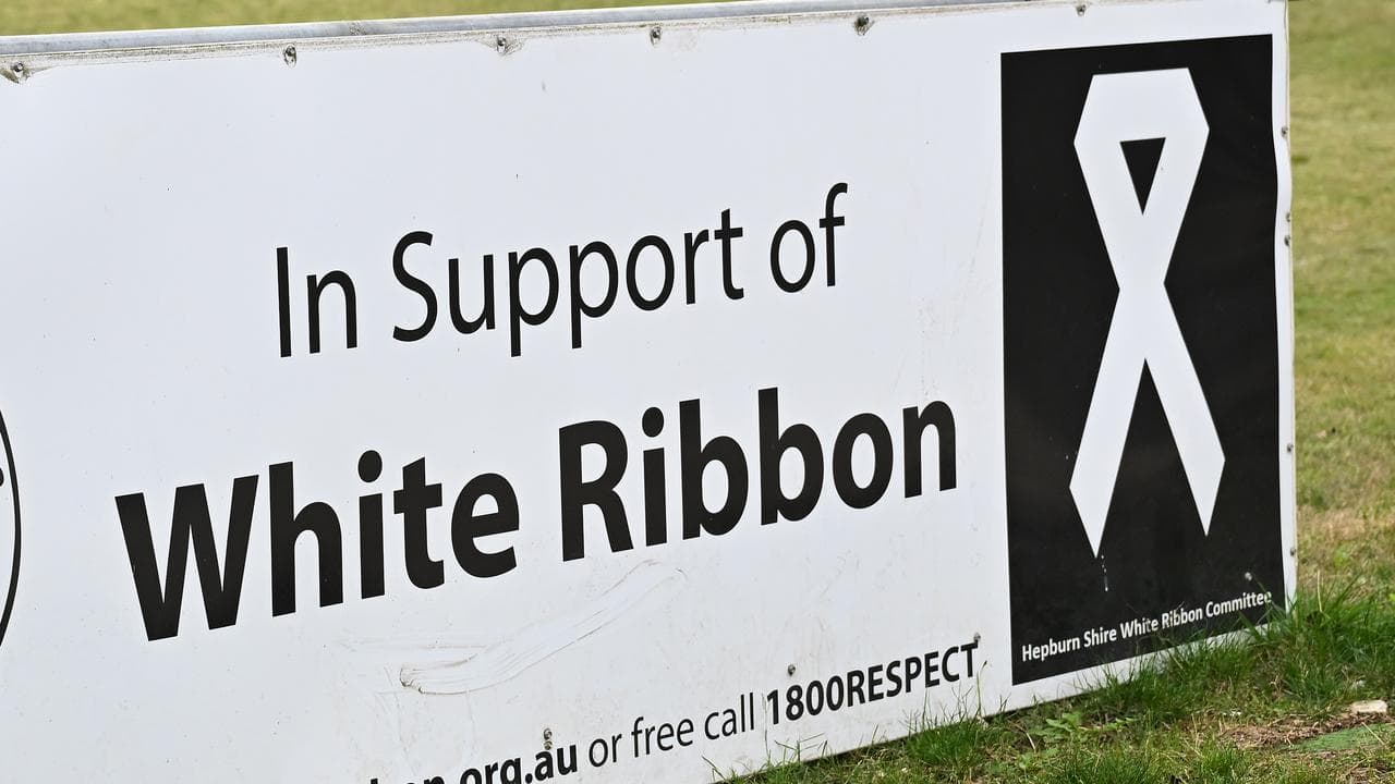 White Ribbon signage (file)