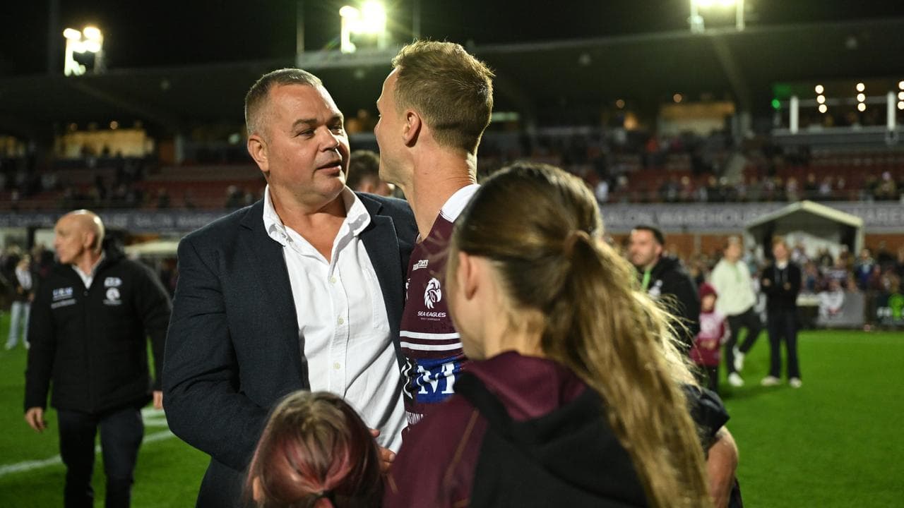 Anthony Seibold and former Manly captain Daly Cherry-Evans