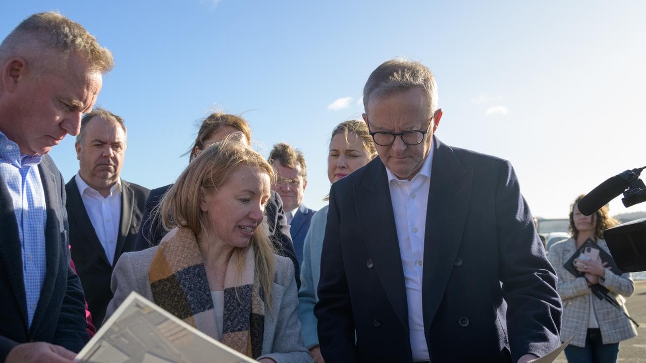 Prime Minister Anthony Albanese at Macquarie Point