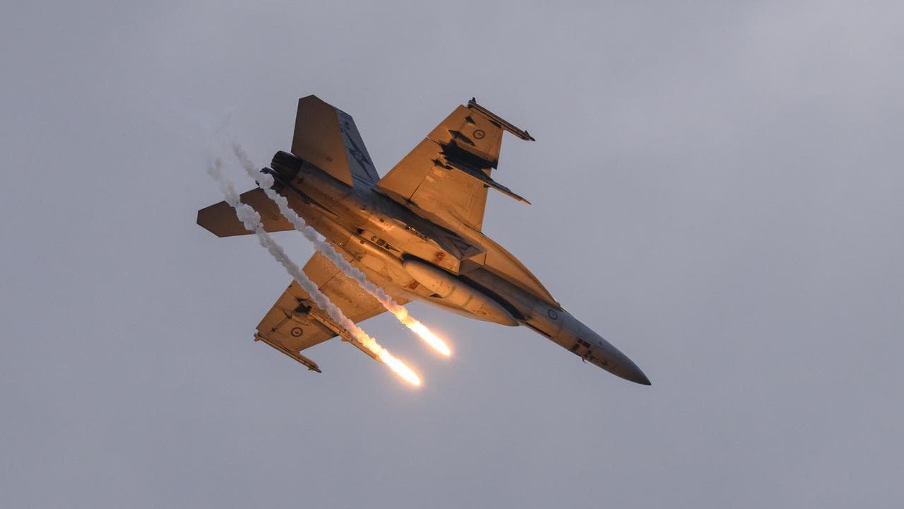 A RAAF F/A-18F Super Hornet aircraft (file image)