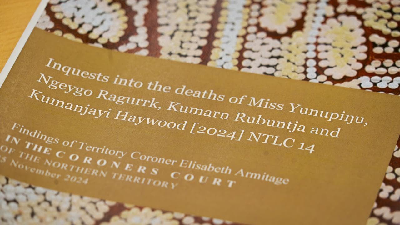 Coroners' report on the Indigenous women's deaths (file)