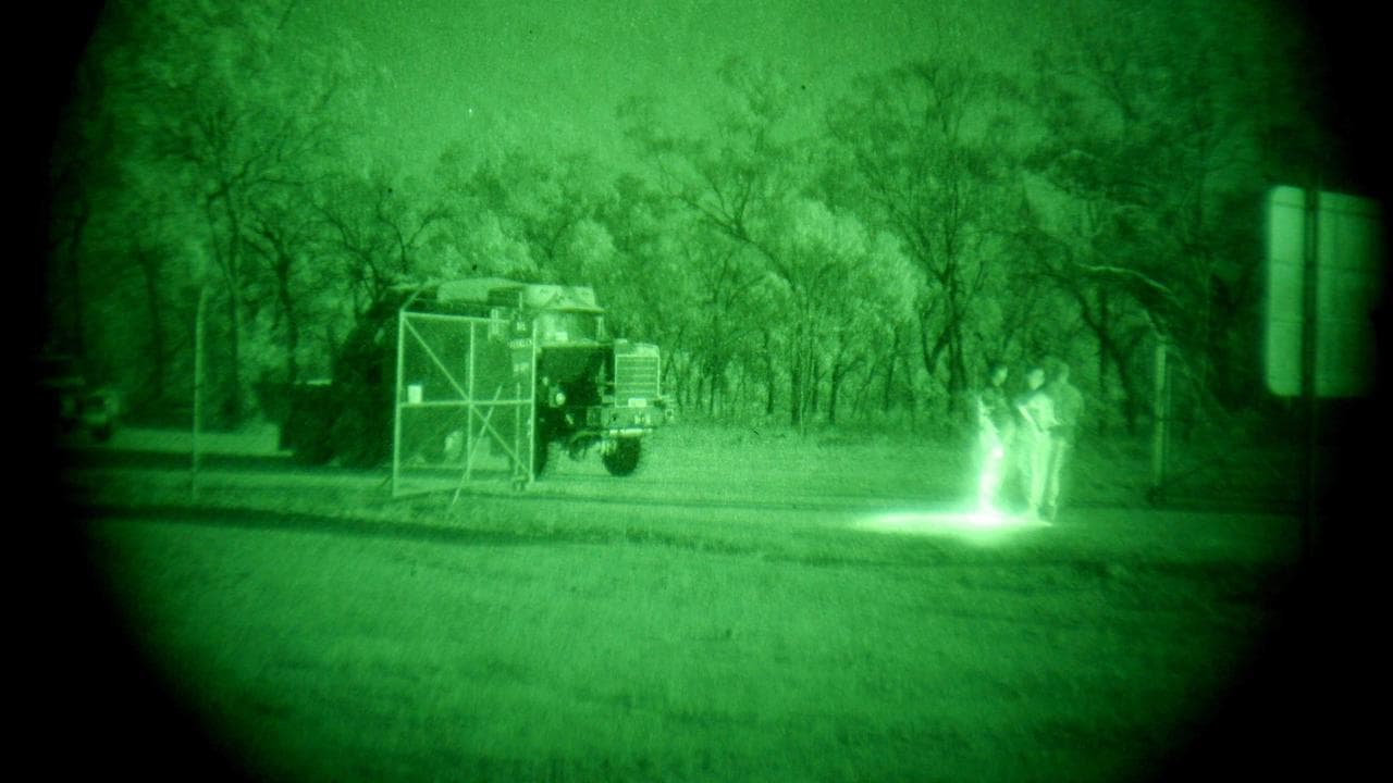 Night vision of military movements (file image)