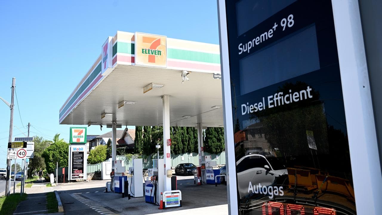 A petrol station with price signage blacked out