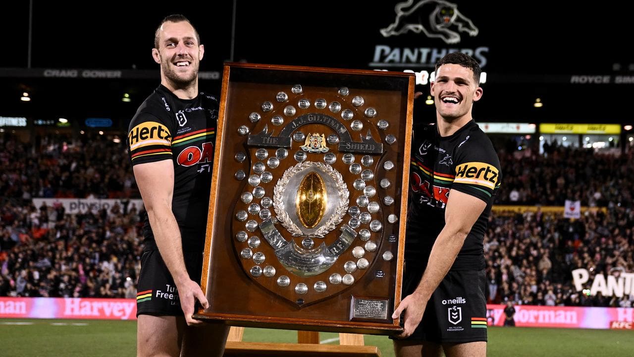 (L-R) Isaah Yeo and Nathan Cleary.