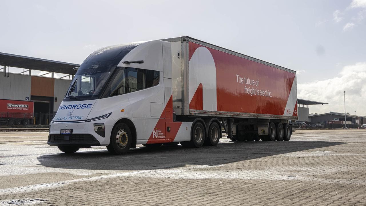 New Energy Transport's electric truck and trailer
