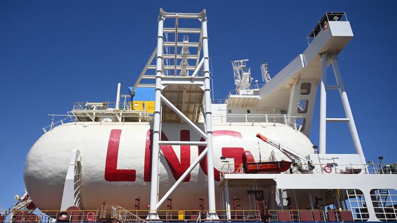 A ship carrying LNG gas (file image)