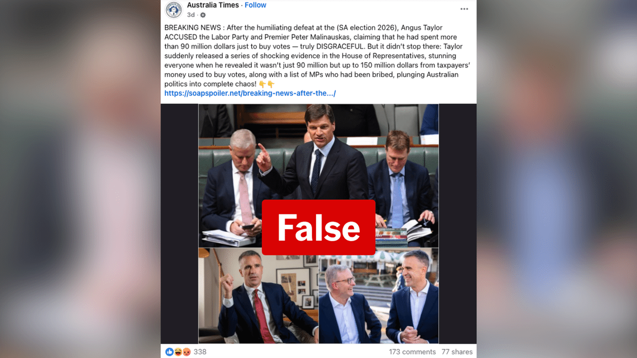 A screenshot of a Facebook post.