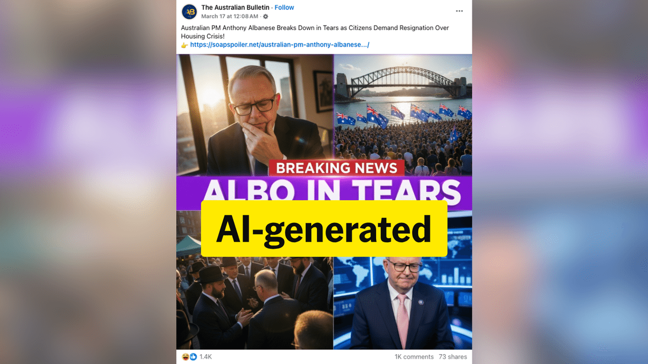 A screenshot of a Facebook post.