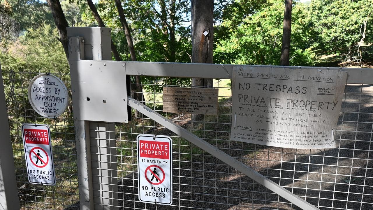 The property where two police officers were shot in Porepunkah