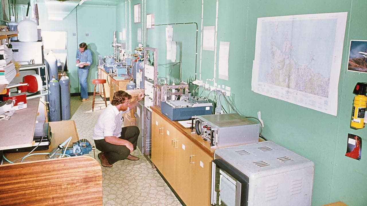 Historical shot inside Cape Grim weather station in Tasmania