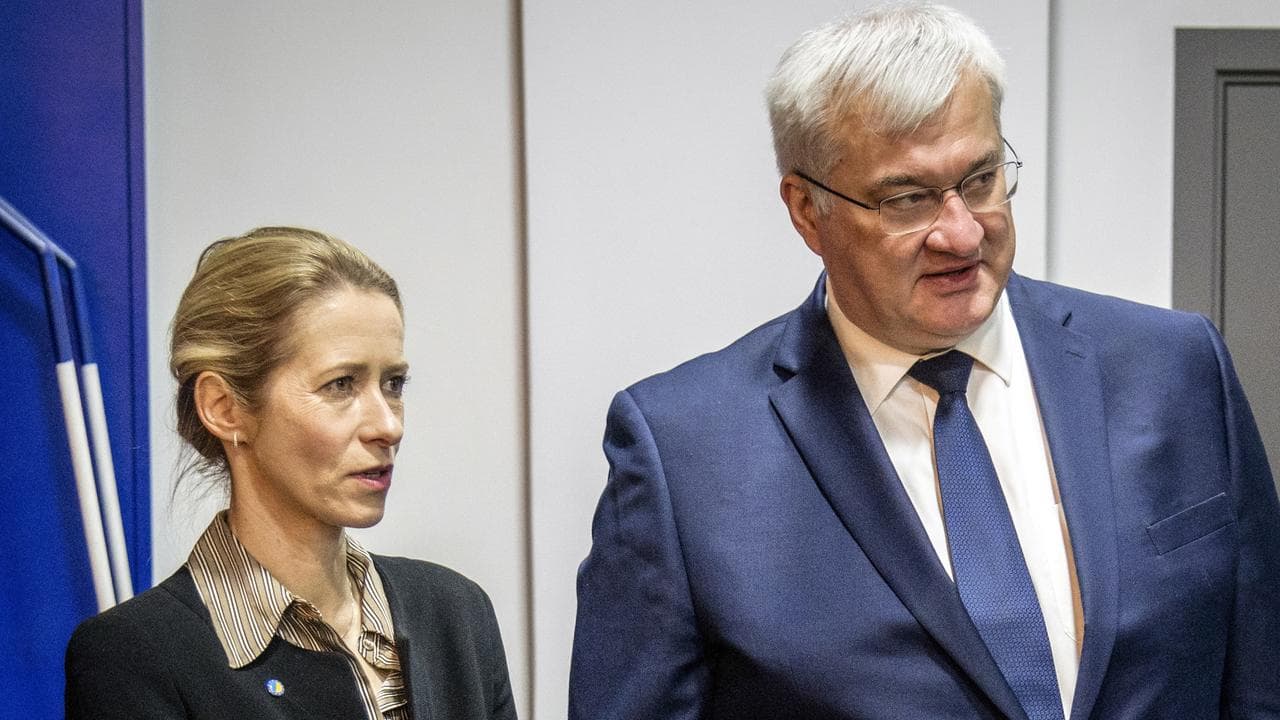 Kaja Kallas and Andrii Sybiha in Kyiv