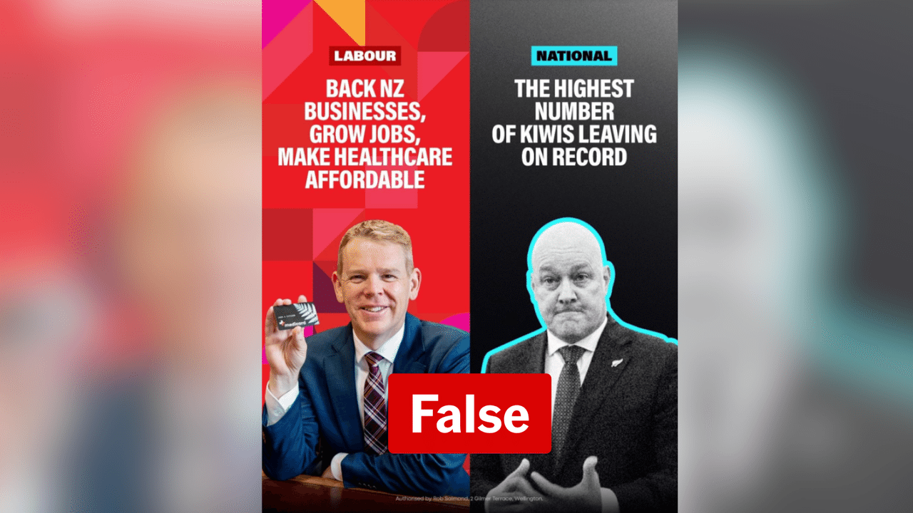 Image of Labour's claim in a social media post