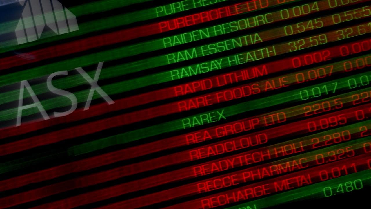 The ASX stock market board (file image)