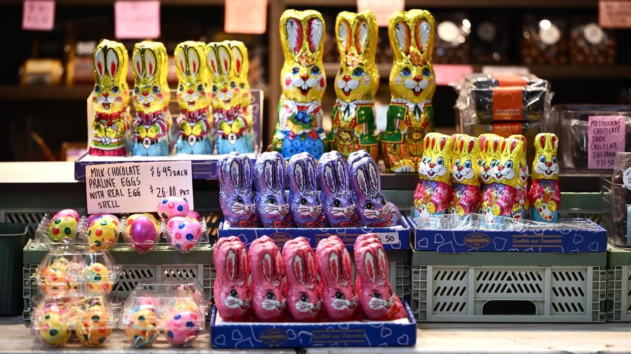 Easter eggs and bunnies for sale