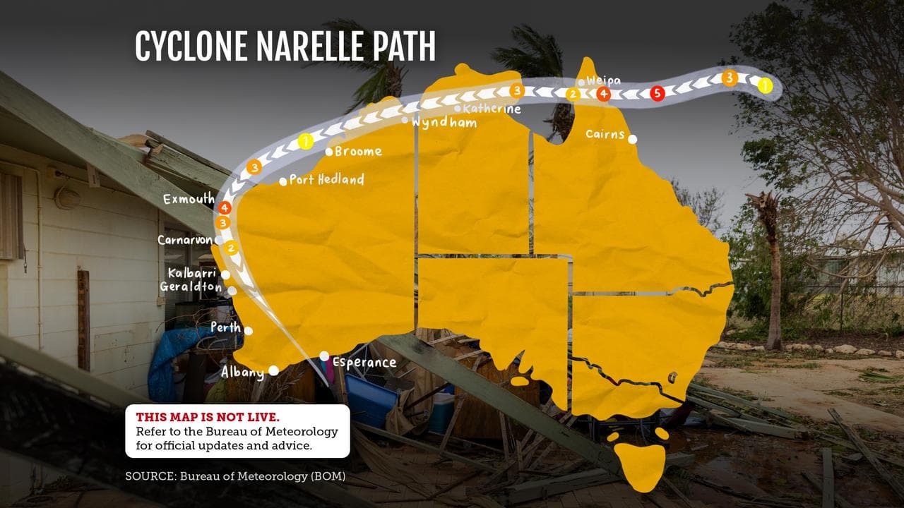 Graphic tracking Cyclone Narelle