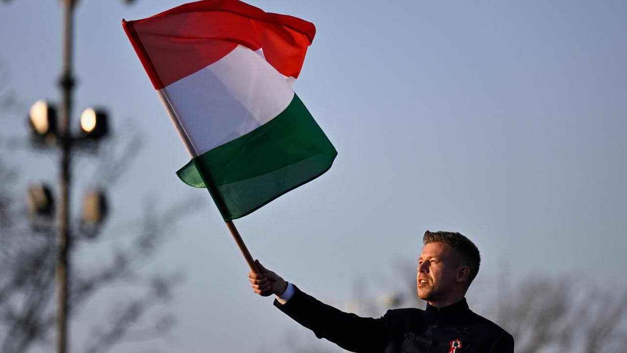 Opposition leader Peter Magyar