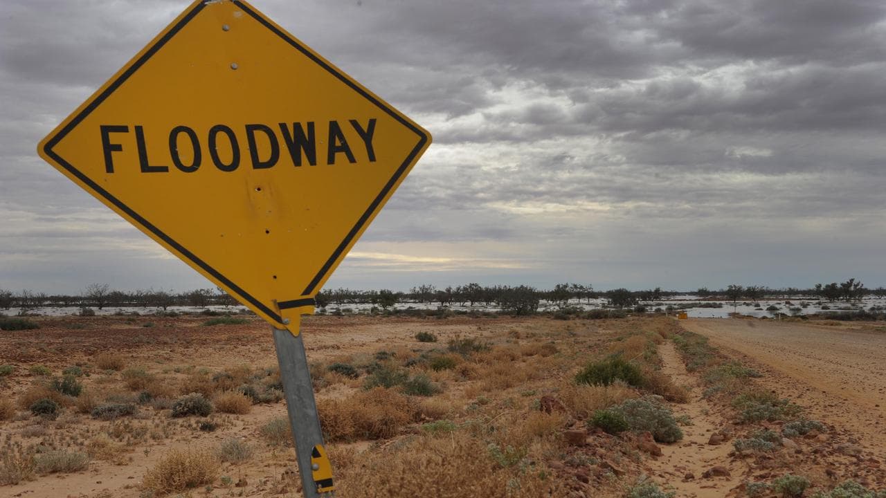 The flooded Cooper Creek