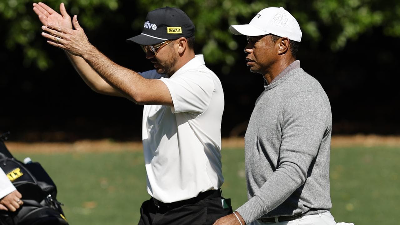 Jason Day and Tiger Woods