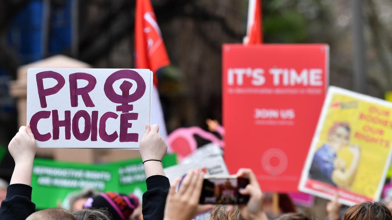 A pro-choice abortion rally in New South Wales.