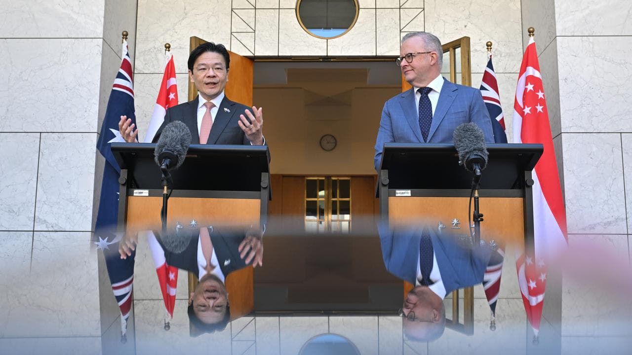Lawrence Wong and Anthony Albanese