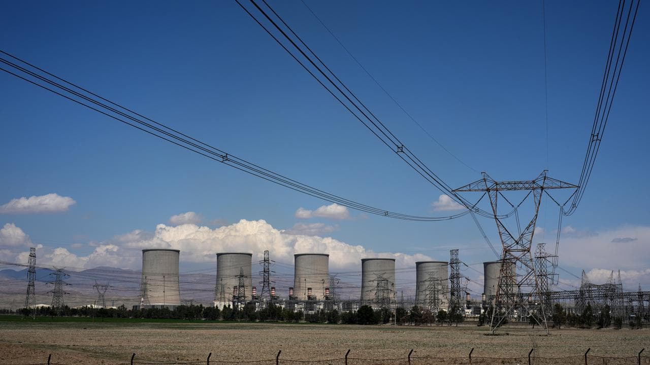 The Damavand power station on the outskirts of Tehran, Iran
